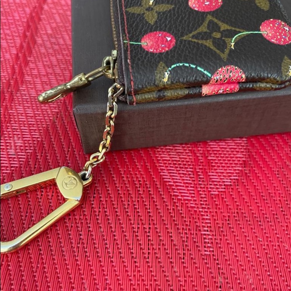 Authentic Louis Vuitton Monogram Cherry Pochette Coin Purse - Picture 7 of 15